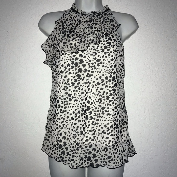 2/$15 BCX Asymmetrical Ruffle Sleeveless Top S - Picture 1 of 6